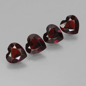 2,84 ct natürliche roter Pyrop-Edelsteine, Herzform, VVS-VS