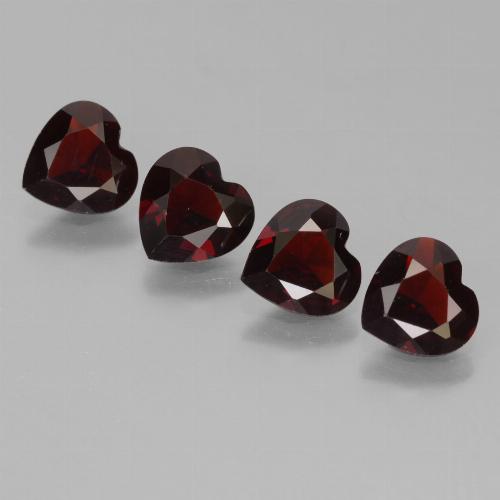 2,74 ct natürliche roter Pyrop-Edelsteine, Herzform, VVS-VS