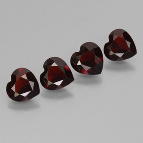 2,74 ct natürliche roter Pyrop-Edelsteine, Herzform, VVS-VS