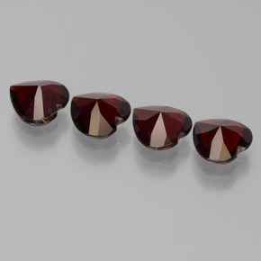 2,74 ct natürliche roter Pyrop-Edelsteine, Herzform, VVS-VS