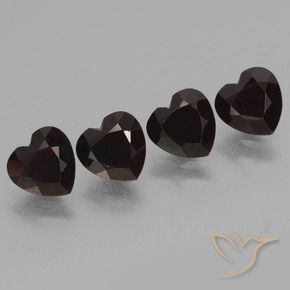 3.85 ct natürliche dunkelrot Pyrop-Granat-Edelsteine, Herz, VVS-VS