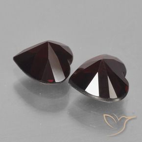 1.96 ct natürliche dunkelrot Pyrop-Granat-Edelsteine, Herz, VVS-VS