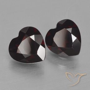 1.59 ct natürliche dunkelrot Pyrop-Granat-Edelsteine, Herz, VVS-VS
