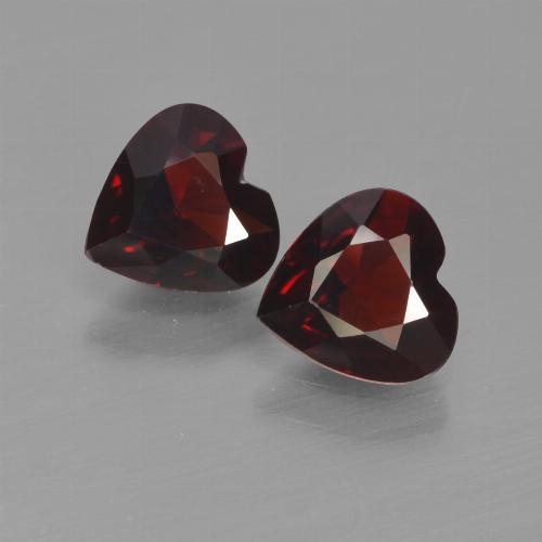 1,48 ct natürliche roter Pyrop-Edelsteine, Herzform, VVS-VS