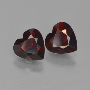 1,48 ct natürliche roter Pyrop-Edelsteine, Herzform, VVS-VS