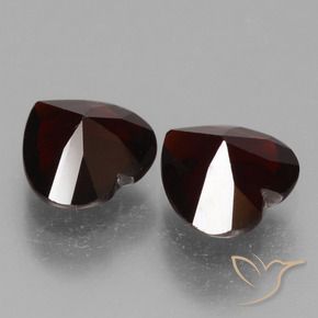 1.72 ct natürliche Schwärzlich Rot Pyrop-Granat-Edelsteine, Herz, VVS-VS