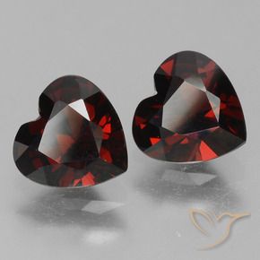 1.75 ct natürliche dunkelrot Pyrop-Granat-Edelsteine, Herz, VVS-VS