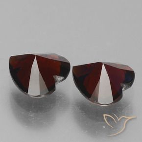 1.75 ct natürliche dunkelrot Pyrop-Granat-Edelsteine, Herz, VVS-VS
