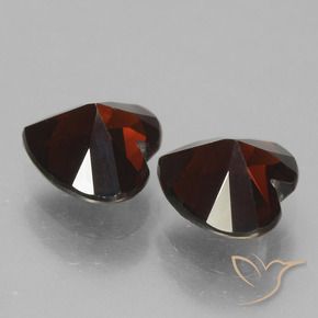 1.96 ct natürliche dunkelrot Pyrop-Granat-Edelsteine, Herz, VVS-VS