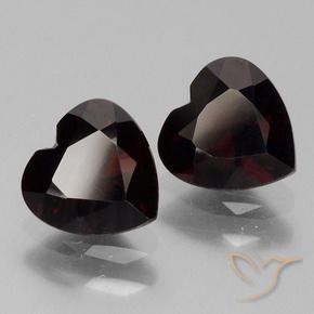 1.75 ct natürliche dunkelrot Pyrop-Granat-Edelsteine, Herz, VVS-VS