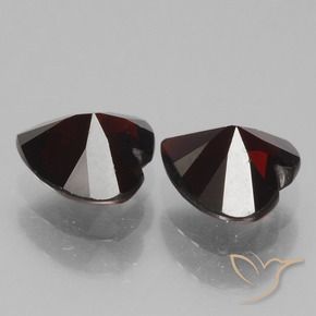 1.75 ct natürliche dunkelrot Pyrop-Granat-Edelsteine, Herz, VVS-VS
