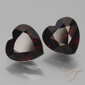 1.80 ct natürliche dunkelrot Pyrop-Granat-Edelsteine, Herz, VVS-VS