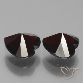 1.80 ct natürliche dunkelrot Pyrop-Granat-Edelsteine, Herz, VVS-VS