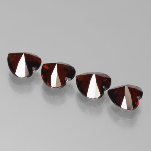 3,79 ct natürliche roter Pyrop-Edelsteine, Herzform, VVS-VS