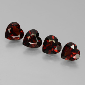 3.19 ct natürliche Schwärzlich Rot Pyrop-Granat-Edelsteine, Herzform, VVS-VS
