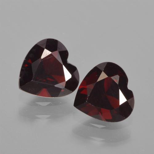 1,65 ct natürliche roter Pyrop-Edelsteine, Herzform, VVS-VS