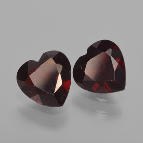 1,65 ct natürliche roter Pyrop-Edelsteine, Herzform, VVS-VS