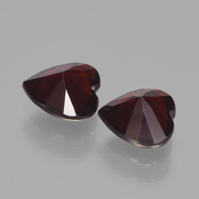 1,65 ct natürliche roter Pyrop-Edelsteine, Herzform, VVS-VS