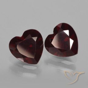 1.91 ct natürliche tiefrot Pyrop-Granat-Edelsteine, Herz, VVS-VS
