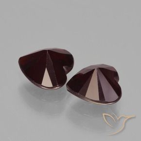 1.91 ct natürliche tiefrot Pyrop-Granat-Edelsteine, Herz, VVS-VS
