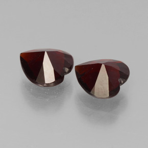 1.54 ct natürliche dunkelrot Pyrop-Granat-Edelsteine, Herzform, VVS-VS