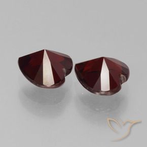 1.95 ct natürliche Schwärzlich Rot Pyrop-Granat-Edelsteine, Herz, VVS-VS