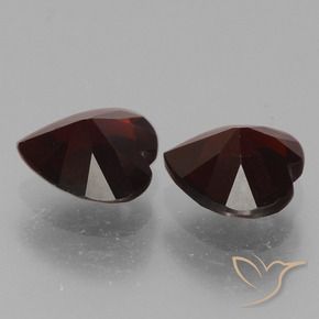 1.63 ct natürliche dunkelrot Pyrop-Granat-Edelsteine, Herz, VVS-VS