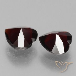 1.62 ct natürliche dunkelrot Pyrop-Granat-Edelsteine, Herz, VVS-VS