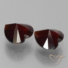 1.80 ct natürliche dunkelrot Pyrop-Granat-Edelsteine, Herz, VVS-VS