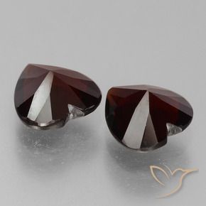 1.64 ct natürliche dunkelrot Pyrop-Granat-Edelsteine, Herz, VVS-VS