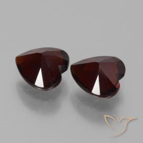 1.90 ct natürliche Schwärzlich Rot Pyrop-Granat-Edelsteine, Herz, VVS-VS