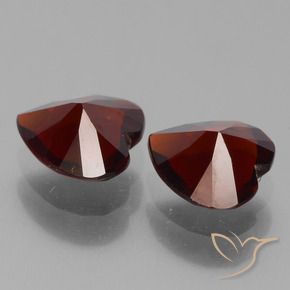 1.55 ct natürliche dunkelrot Pyrop-Granat-Edelsteine, Herz, VVS-VS