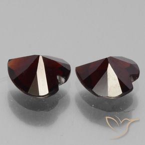 1.63 ct natürliche dunkelrot Pyrop-Granat-Edelsteine, Herz, VVS-VS