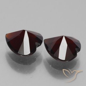 1.65 ct natürliche dunkelrot Pyrop-Granat-Edelsteine, Herz, VVS-VS