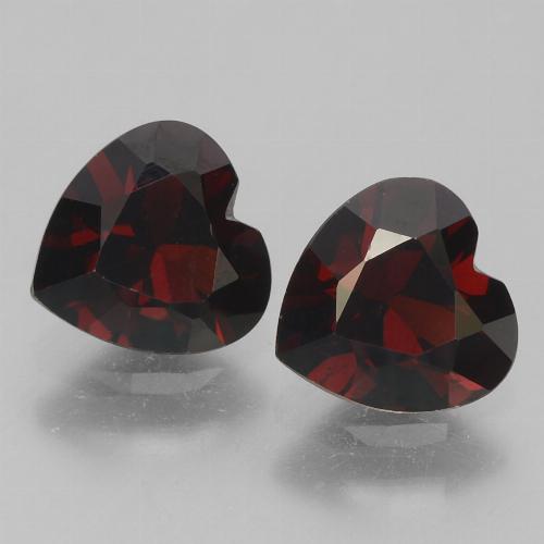 1,74 ct natürliche roter Pyrop-Edelsteine, Herzform, VVS-VS