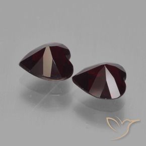 1.75 ct natürliche dunkelrot Pyrop-Granat-Edelsteine, Herz, VVS-VS