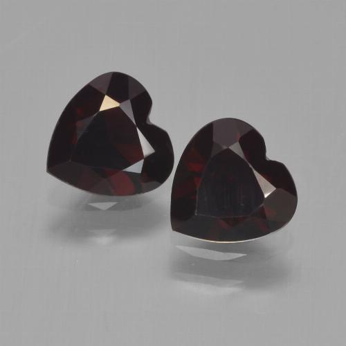 1,64 ct natürliche roter Pyrop-Edelsteine, Herzform, VVS-VS