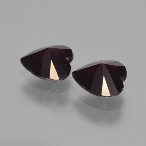 1,64 ct natürliche roter Pyrop-Edelsteine, Herzform, VVS-VS