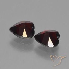 1.62 ct natürliche dunkelrot Pyrop-Granat-Edelsteine, Herz, VVS-VS