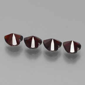 3,86 ct natürliche roter Pyrop-Edelsteine, Herzform, VVS-VS