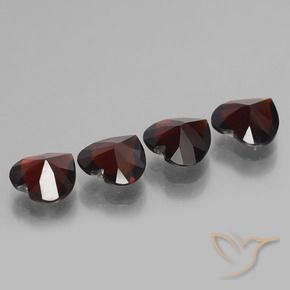3.07 ct natürliche Schwärzlich Rot Pyrop-Granat-Edelsteine, Herz, VVS-VS