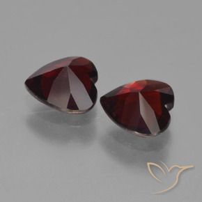 1.64 ct natürliche dunkelrot Pyrop-Granat-Edelsteine, Herz, VVS-VS
