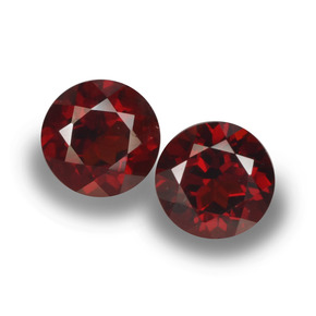 2,15 ct natürliche Rot Pyrop-Edelsteine, Rund Schliff, VVS-VS