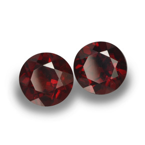 2,15 ct natürliche Rot Pyrop-Edelsteine, Rund Schliff, VVS-VS