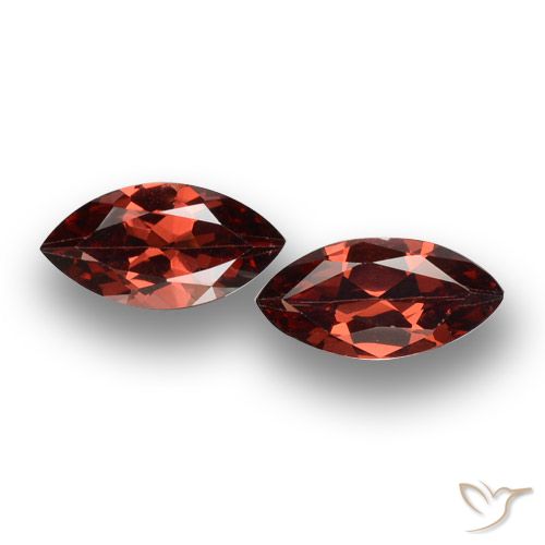3.92ctw Natürlicher Scharlachrot Pyrop-Granat, Marquise, VVS-VS