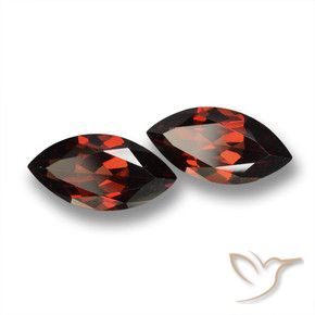 4.31 ct natürliche Tiefes Blutrot Pyrop-Granat-Edelsteine, Marquise, VVS-VS