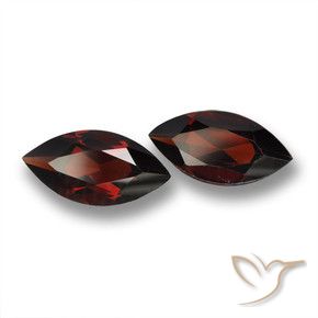 3.75 ct natürliche dunkelrot Pyrop-Granat-Edelsteine, Marquise, VVS-VS