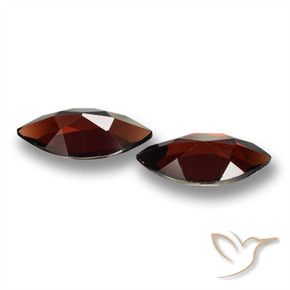 3.75 ct natürliche dunkelrot Pyrop-Granat-Edelsteine, Marquise, VVS-VS