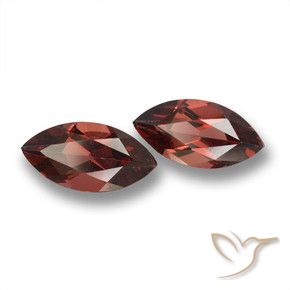 3.99 ct natürliche Mittel-Dunkelrot Pyrop-Granat-Edelsteine, Marquise, VVS-VS