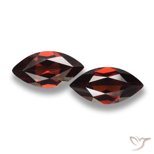 3.64ctw Natürlicher tiefrot Pyrop-Granat, Marquise, VVS-VS